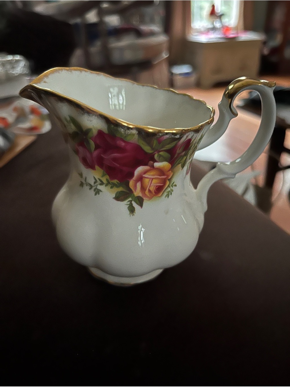 Royal Albert - old country rose creamer . Made in England .